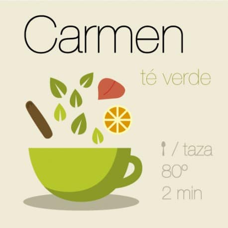 Mezcla de té verde Carmen