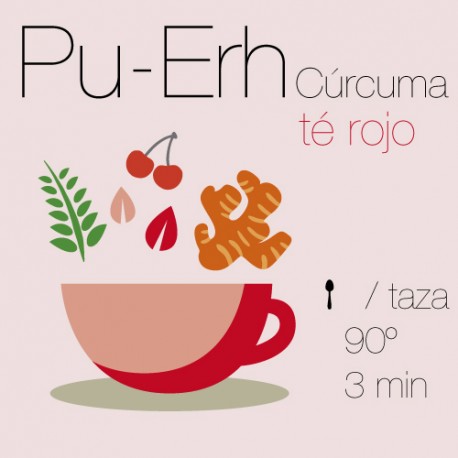 Té rojo Pu-Erh con Cúrcuma Té rojo Pu-Erh con Cúrcuma
