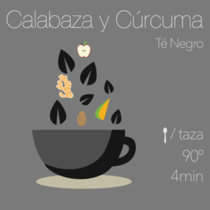 Mezcla té negro Calabaza y Cúrcuma