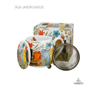 Taza Jardín Gatos