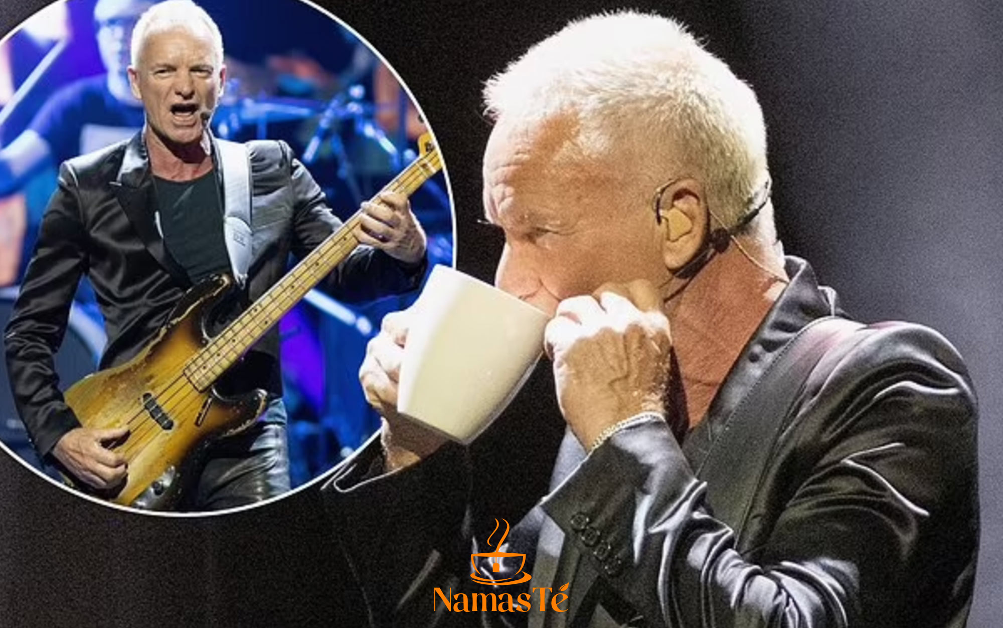 Sting tomando el té en directo. Música y Té