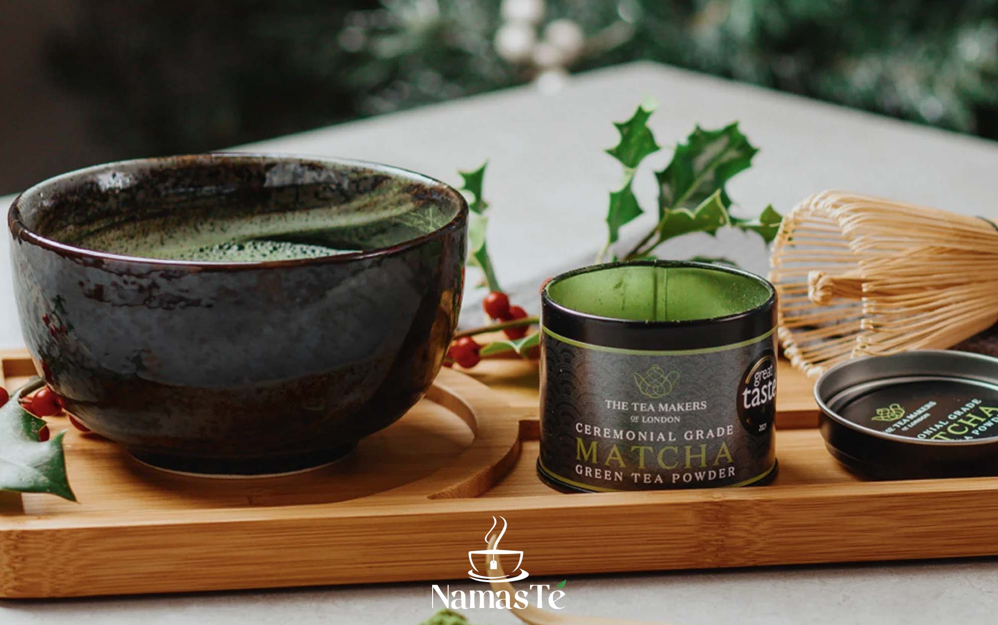Regalar-te-matcha-Navidad-degustar Regalar té Matcha en Navidad NamasTé