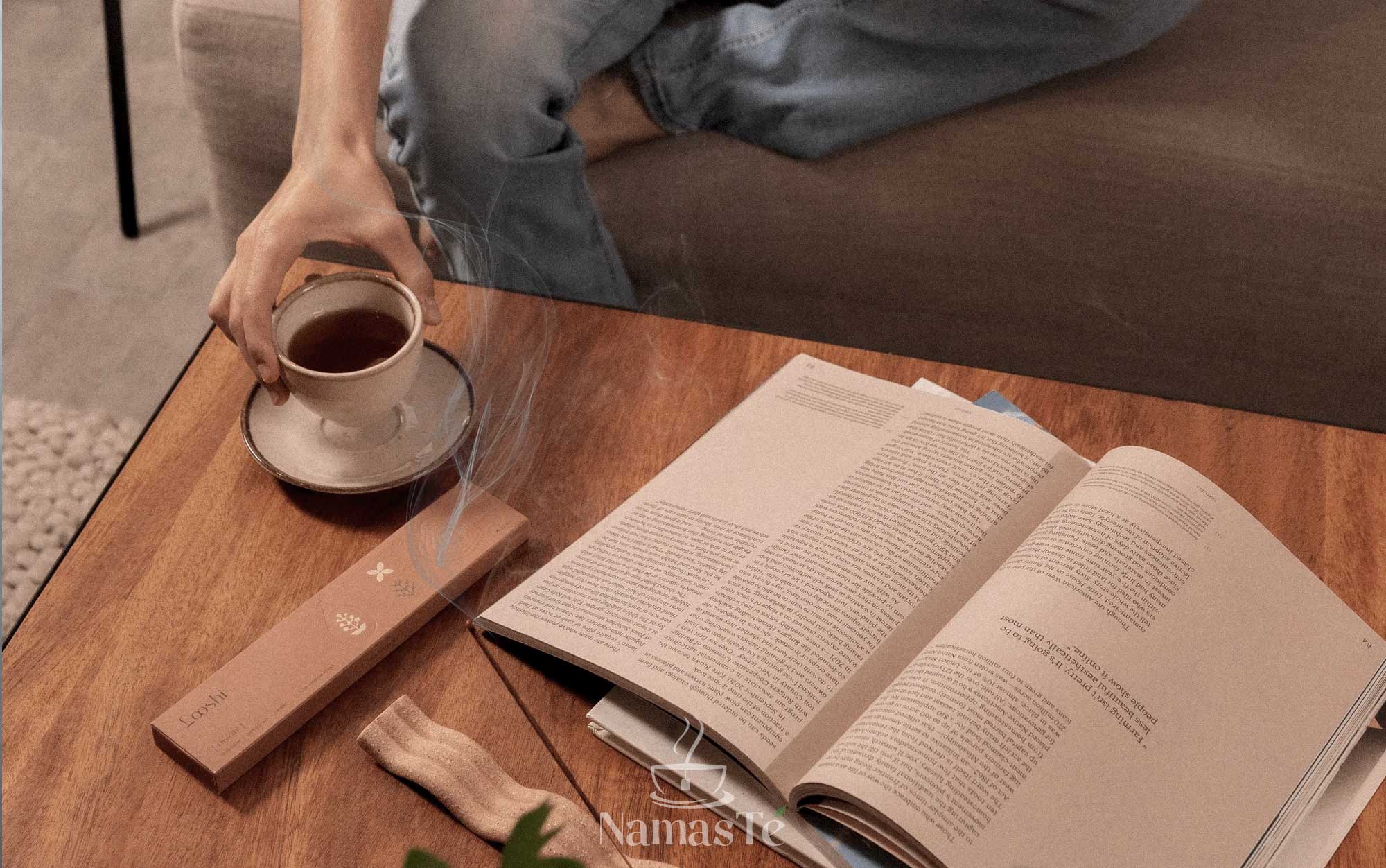 Té, lectura y buen aroma a incienso. NamasTé Infusiones