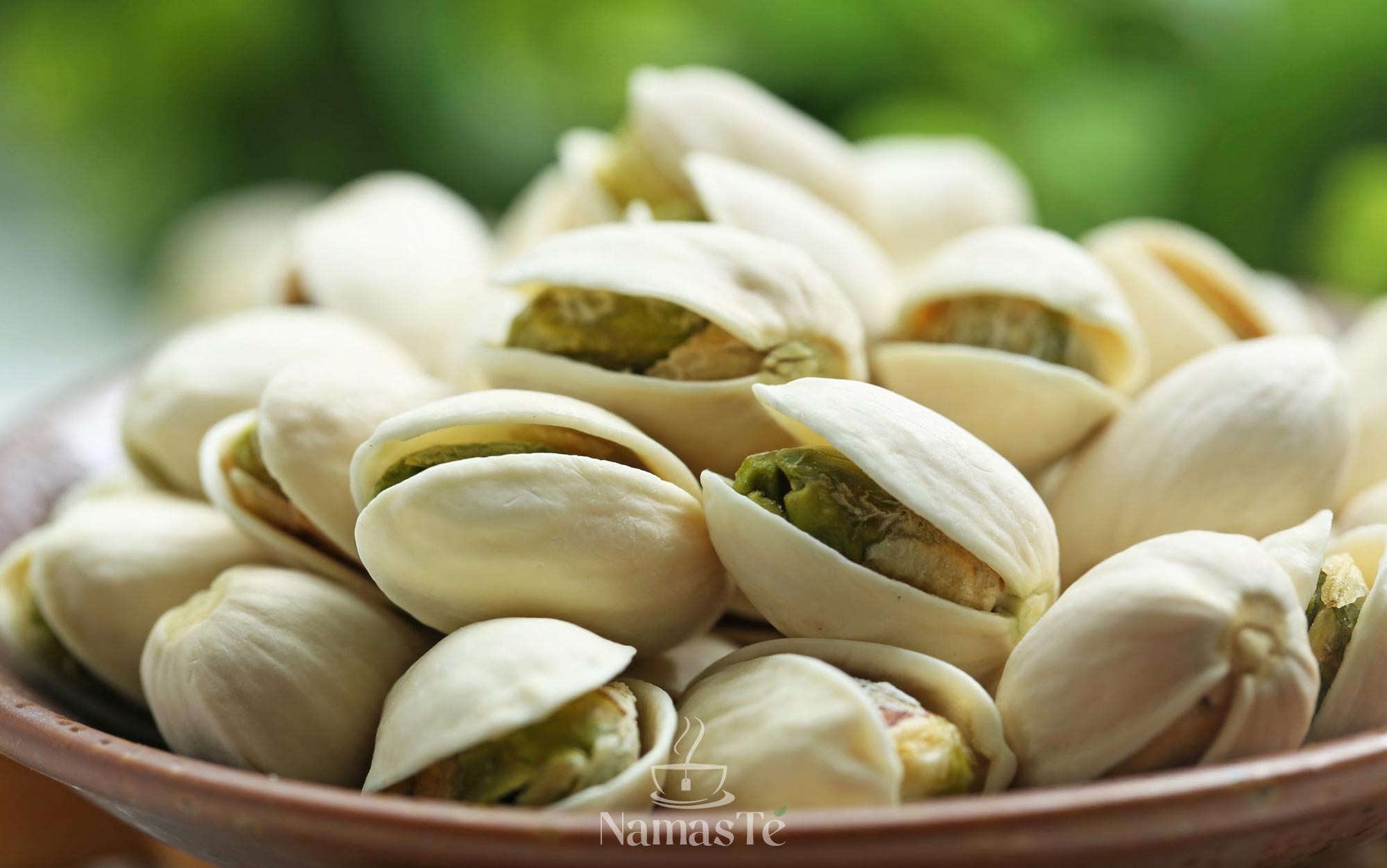 Pistachos para mezclas de té e infusiones. Grandes compañeros